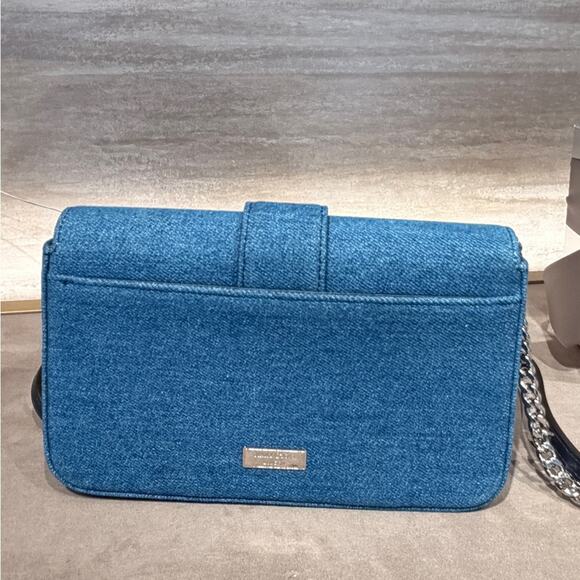 Jimmy Choo Cheri Shoulder Bag in Blue Denim - Picture 5 of 8